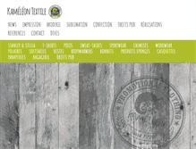 Tablet Screenshot of kameleon-textile.be
